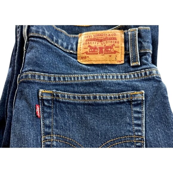 Vintage Women Levi’s 515 Bootcut Jeans 10 MIS L Blue Lower High Rise - Picture 2 of 6